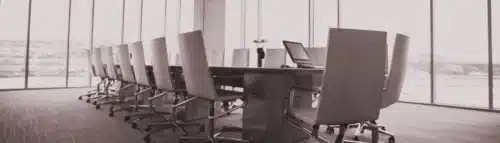 Corporate boardroom – symbol of white collar crime and elite deviance