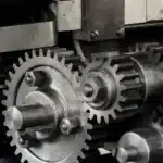 Zahnräder als Symbol für gesellschaftliche Arbeitsteilung – Illustration zum Anomiebegriff nach Émile Durkheim.