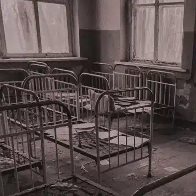 Ein verlassenens Krankenhaus als Symbolbild für eine totale Institution nach Erving Goffman