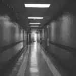 Thomas Scheff – Being Mentally Ill: A Sociological Theory (1966) menschenleerer Krankenhausflur als Sinnbild für Sheffs Werk "Being mentally ill"
