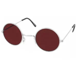Alt-Text: Runde Sonnenbrille mit dunkel getönten Gläsern als Symbol für die mediale Inszenierung von Gewalt und die Popkultur-Ästhetik in Natural Born Killers.