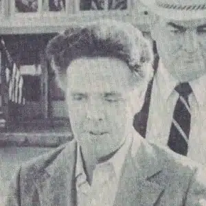 Zeitungsfoto des mehrfachen Mörders Henry Lee Lucas, dessen Biografie den Film Henry: Portrait of a Serial Killer lose inspirierte.