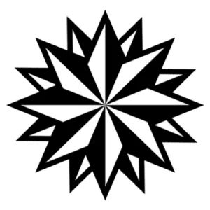 Achtzackiger Avtoritet-Stern nach dem Vorbild russischer Gefängnistätowierungen – Symbolmotiv zu Eastern Promises (2007)