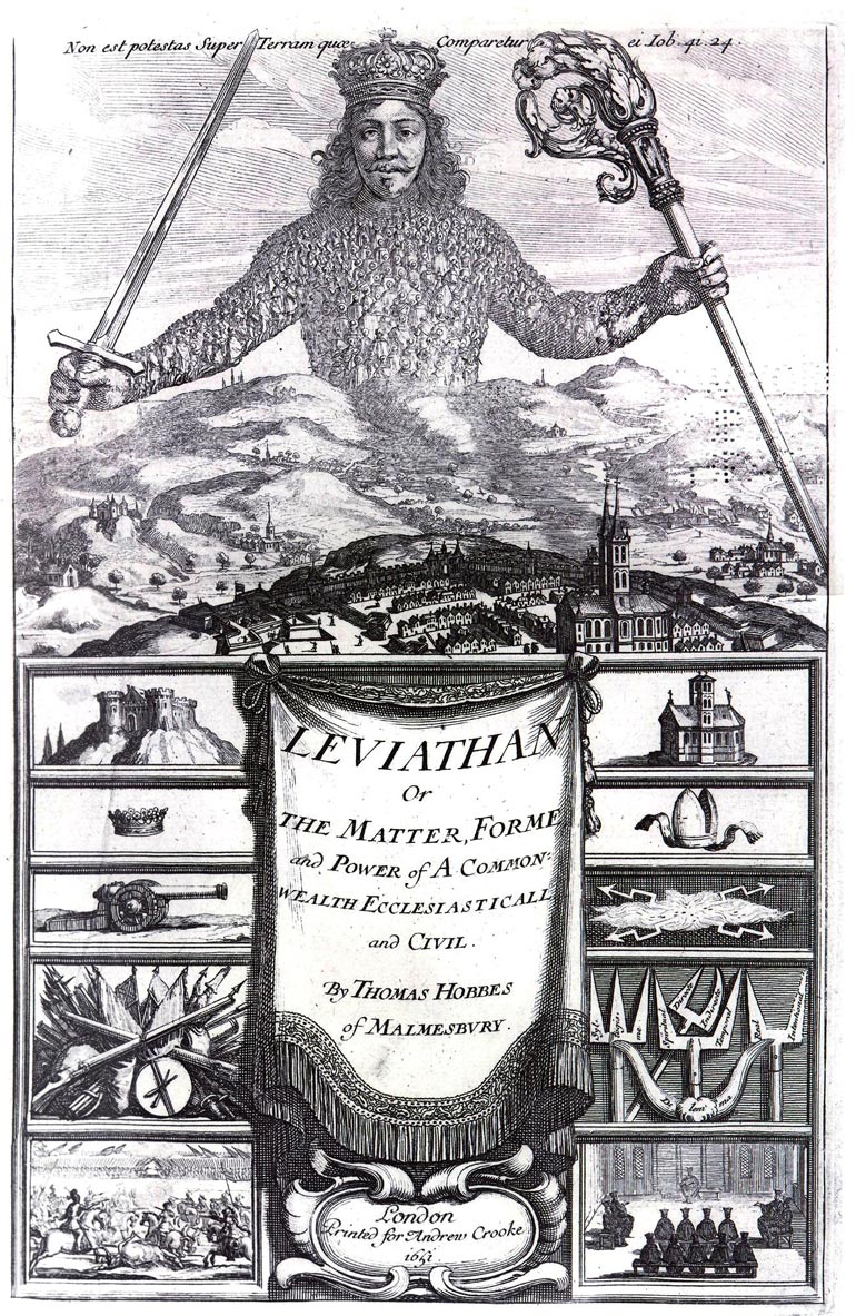 Titelblatt von Hobbes’ Leviathan.