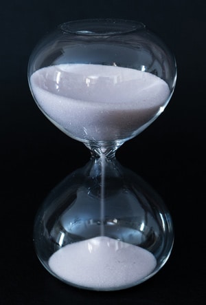 Sanduhr als unpräzises Messinstrument